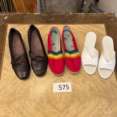 3 pairs of shoes