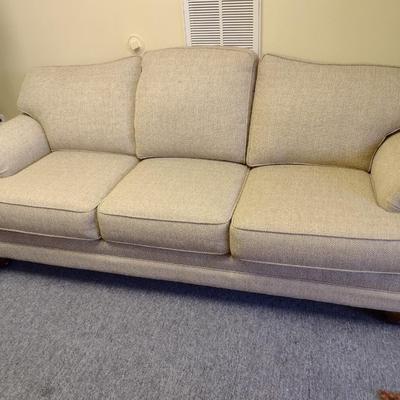 Craftmaster Three Cushion Couch Wheat Color