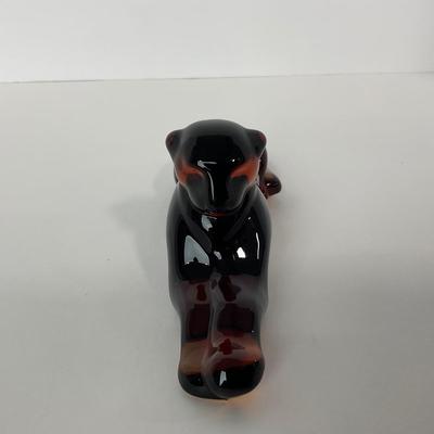 -109- HEISEY | By Mosser Imperial Marked Amber Panther