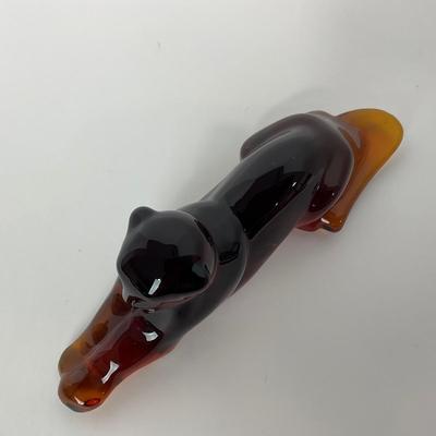 -109- HEISEY | By Mosser Imperial Marked Amber Panther