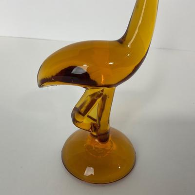 -111- VIKING | Long Neck Amber Crane