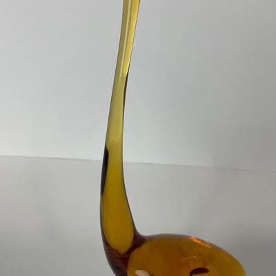 -111- VIKING | Long Neck Amber Crane