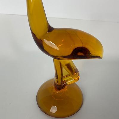-111- VIKING | Long Neck Amber Crane