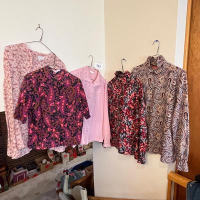 5 ladies print blouses