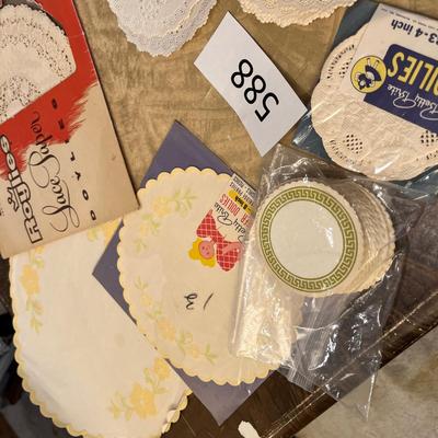 Vintage paper doilies
