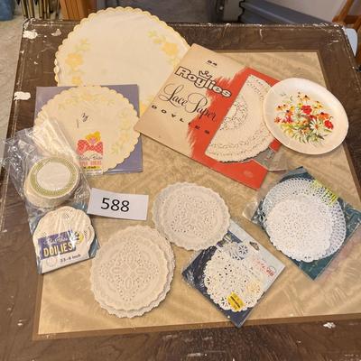 Vintage paper doilies