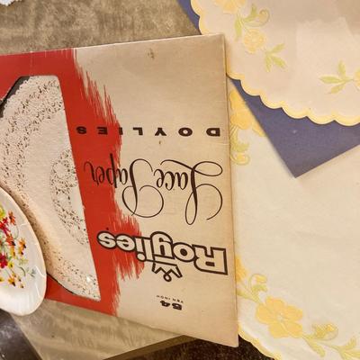 Vintage paper doilies