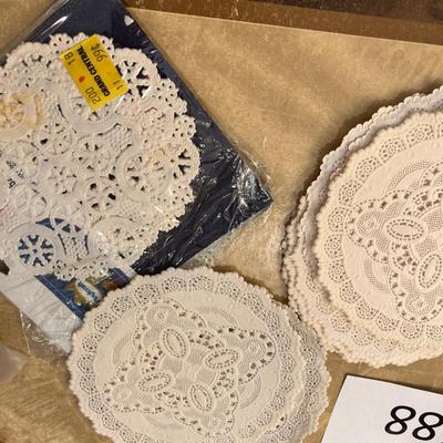 Vintage paper doilies