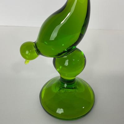 -117- VIKING | Mid Century Green Long Tail Bird