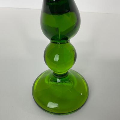 -117- VIKING | Mid Century Green Long Tail Bird