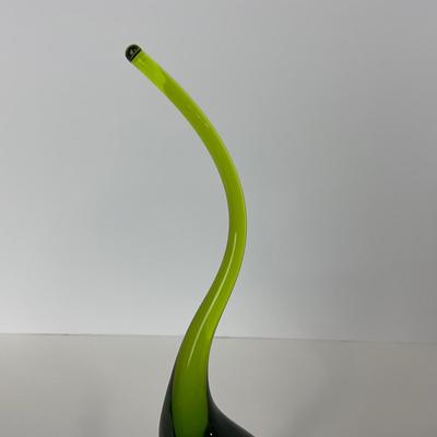 -117- VIKING | Mid Century Green Long Tail Bird