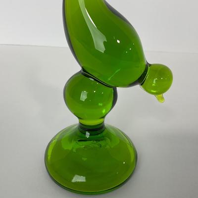 -117- VIKING | Mid Century Green Long Tail Bird