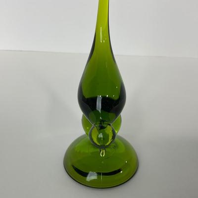 -118- VIKING | Mid Century Green Long Tail Bird