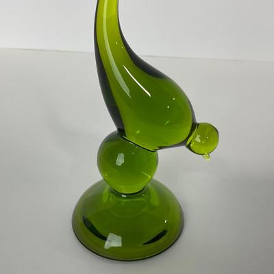 -118- VIKING | Mid Century Green Long Tail Bird