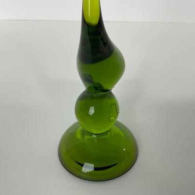 -118- VIKING | Mid Century Green Long Tail Bird