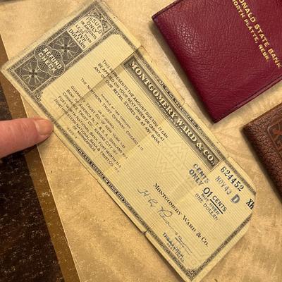 Vintage bank advertising