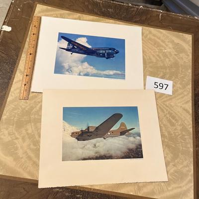 2 Airplane Prints