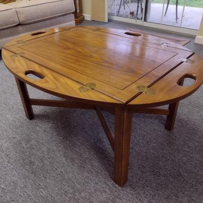 Solid Wood Butler Tray Coffee Table