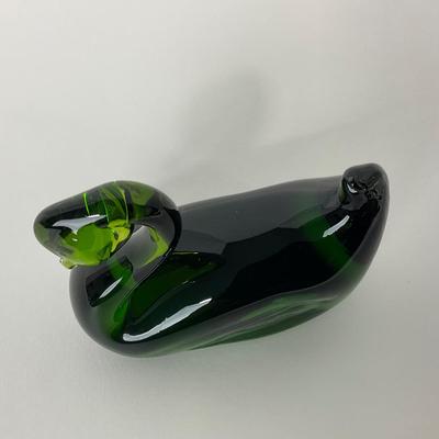 -123- PILGRIM | Green Swan Paperweight