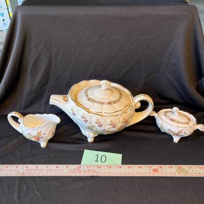 Crown Dorsett Bone China nautilus Tea Set