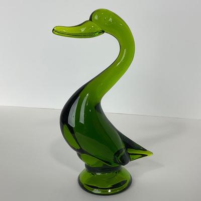 -127- VIKING | Mid Century Epic Green Duck | Curved Neck