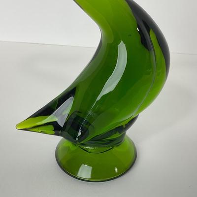 -127- VIKING | Mid Century Epic Green Duck | Curved Neck