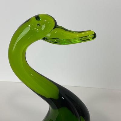 -127- VIKING | Mid Century Epic Green Duck | Curved Neck