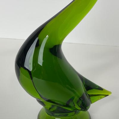 -127- VIKING | Mid Century Epic Green Duck | Curved Neck