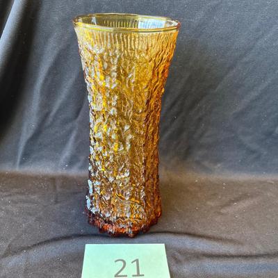 Amber Italian Murano Vase