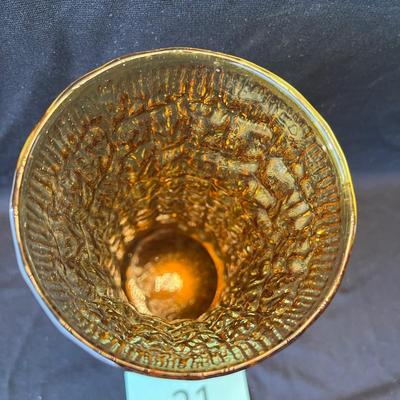 Amber Italian Murano Vase