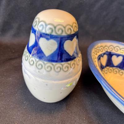 Two Polish Pottery pieces