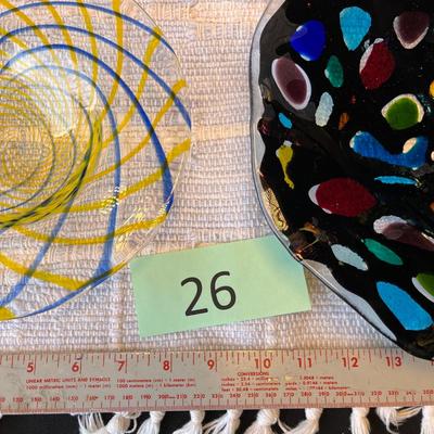Studio Fused Glass Round Bowls