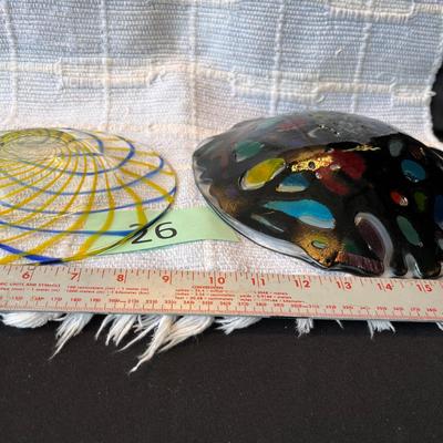 Studio Fused Glass Round Bowls