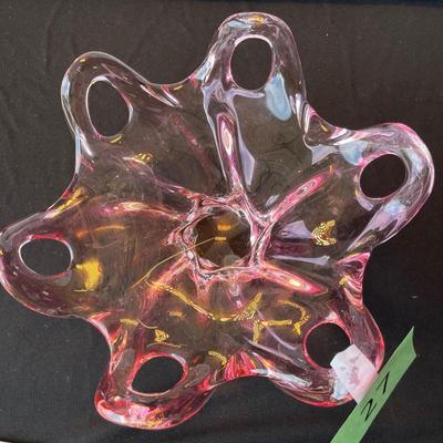 Italian Cranberry free form bowl