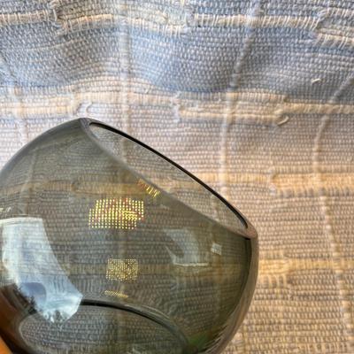 Fun Smoked Glass 2 Balls Vase