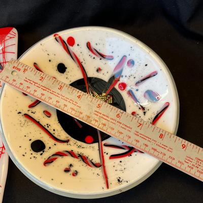 Confetti Style Fused Studio Art Glass Bowls