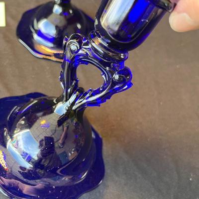 Paden City CROWSFOOT Keyhole Candle Sticks