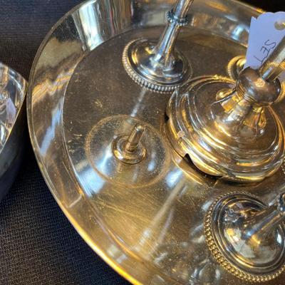 English Egg Set Silver Plated
