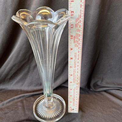 Antique Trumpet Vase Colonial Pattern