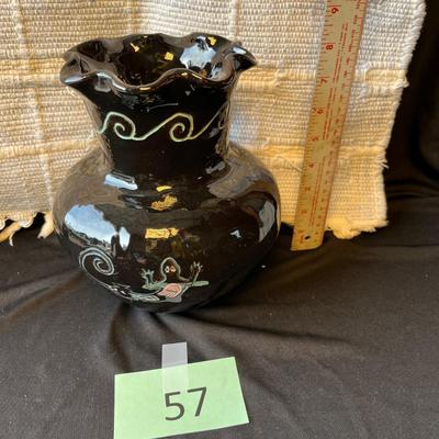Native American Black Vase