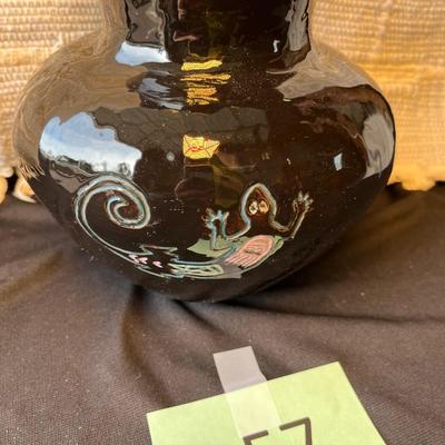 Native American Black Vase