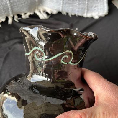 Native American Black Vase