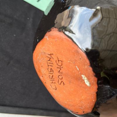 Native American Black Vase