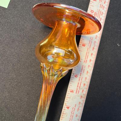 Studio Glass Tiffany style Flower Candle Holder