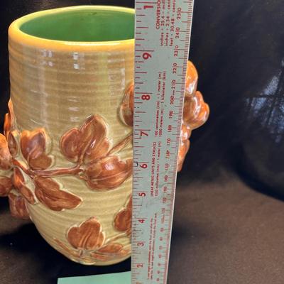 Red Wing Pottery 3 color vase