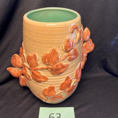 Red Wing Pottery 3 color vase