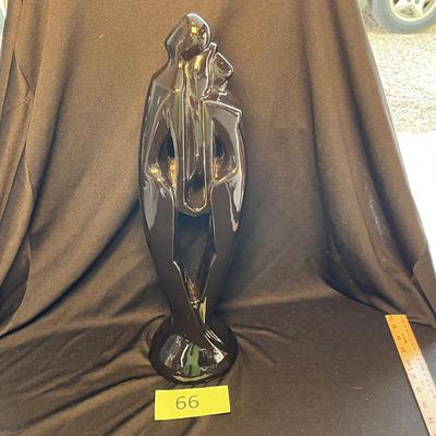 Haeger Black Man & woman Statue