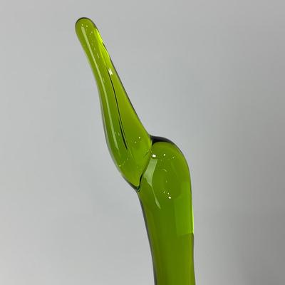 -128- VIKING | Mid Century Epic Green Duck | Stretched Neck