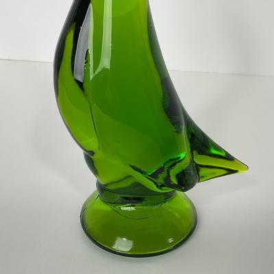 -128- VIKING | Mid Century Epic Green Duck | Stretched Neck