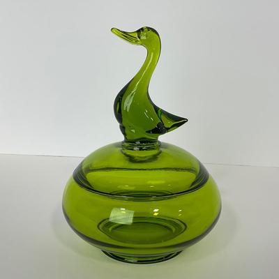 -129- VIKING | Epic Green Duck | Candy Dish